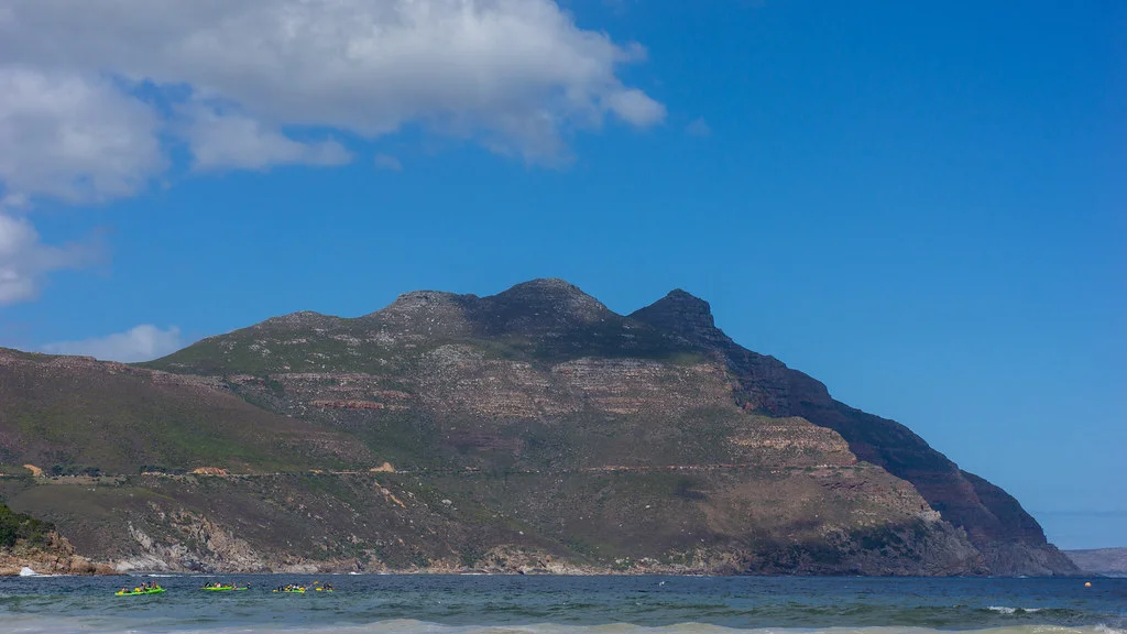 Hout Bay community living beside the ocean